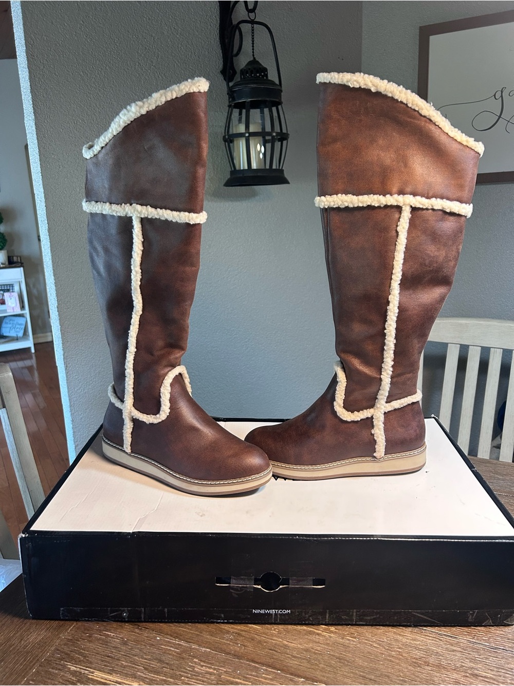Nine west over the knee boots size 7.5